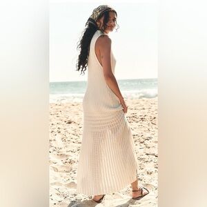 NWT FREE PEOPLE HARLEY SWEATER MAXI DRESS IVORY